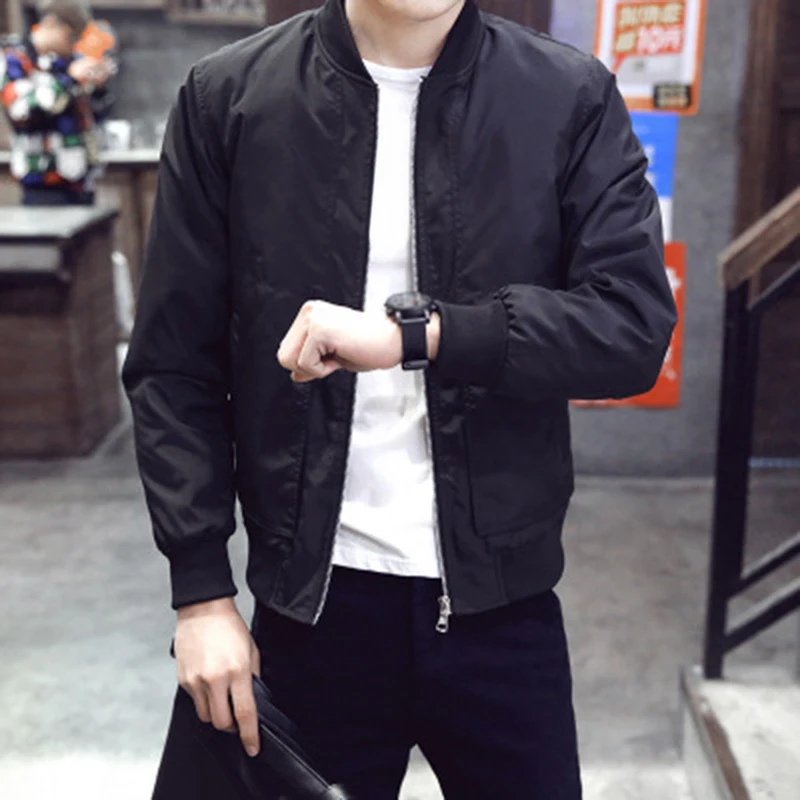 Fashion Autumn Men's Casual Thin Jackets Slim Fit Stand Collar Rib Sleeve Zip Jacket Outwear Sports Coats Tops Clothing For Man
Fashion Autumn Men's Casual Thin Jackets Slim Fit Stand Collar Rib Sleeve Zip Jacket Outwear Sports Coats Tops Clothing For Man