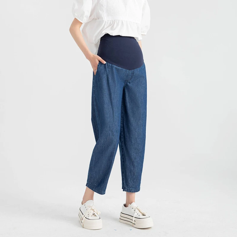 Denim Maternal Pants Pregnancy and Maternity Clothing Cropped Pants Loose Maternity Jeans Pregnancy Clothes
Denim Maternal Pants Pregnancy and Maternity Clothing Cropped Pants Loose Maternity Jeans Pregnancy Clothes