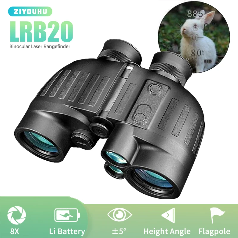 

Outdoor 8X40 Laser Range Finding Binoculars 1000m / 1500m Distance Height Angle Measuring IP65 Hunting LRF Rangefinder Telescope