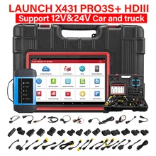 LAUNCH X431 PRO3S+ HDIII 10.1' 12V 24V Car Truck Diagnostic Tools Auto OBD OBD2 Code Reader Scanner Active Test ECU Coding
LAUNCH X431 PRO3S+ HDIII 10.1' 12V 24V Car Truck Diagnostic Tools Auto OBD OBD2 Code Reader Scanner Active Test ECU Coding