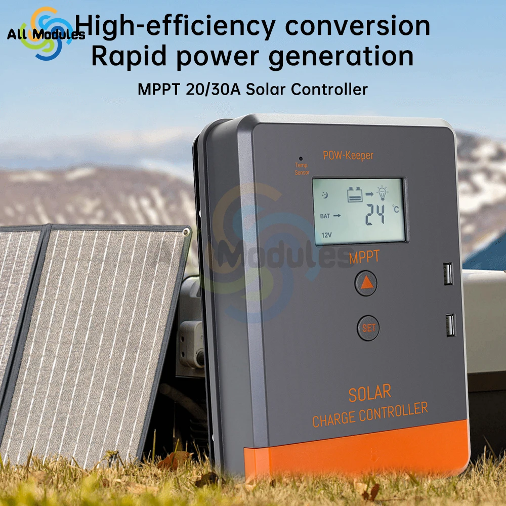 MPPT30A20A Solar Controller Charger 12V24V LCD Dual USB Port Solar Panel Voltage Regulator PV Energy Storage Controller
MPPT30A20A Solar Controller Charger 12V24V LCD Dual USB Port Solar Panel Voltage Regulator PV Energy Storage Controller