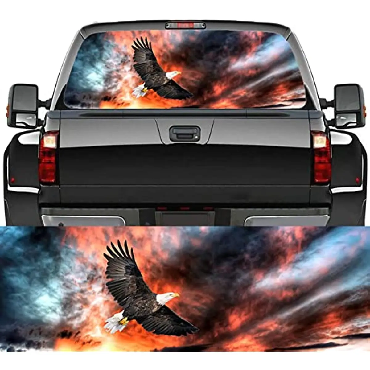 CUSENA Rear Window Truck Decal Sticker Eagle Car Window Graphic Decal Perforated Vinyl Window Back Decal for Truck SUV Van Picku
CUSENA Rear Window Truck Decal Sticker Eagle Car Window Graphic Decal Perforated Vinyl Window Back Decal for Truck SUV Van Picku