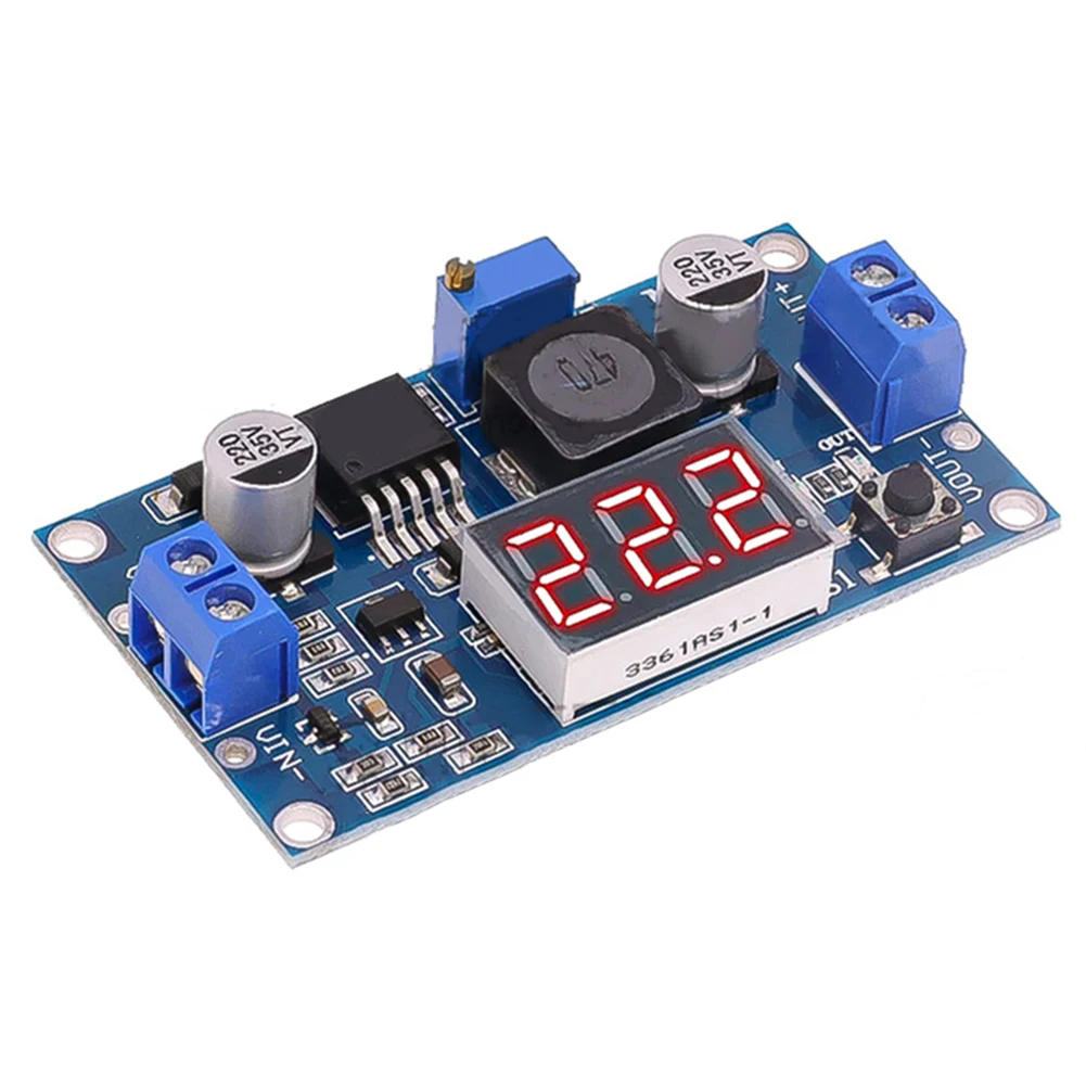 5pcs 3A Digital Display DC-DC Step-down Module With Voltmeter Adjustable Step-down Module 100*80*50 Mm For Voltage Range 4~40v
5pcs 3A Digital Display DC-DC Step-down Module With Voltmeter Adjustable Step-down Module 100*80*50 Mm For Voltage Range 4~40v