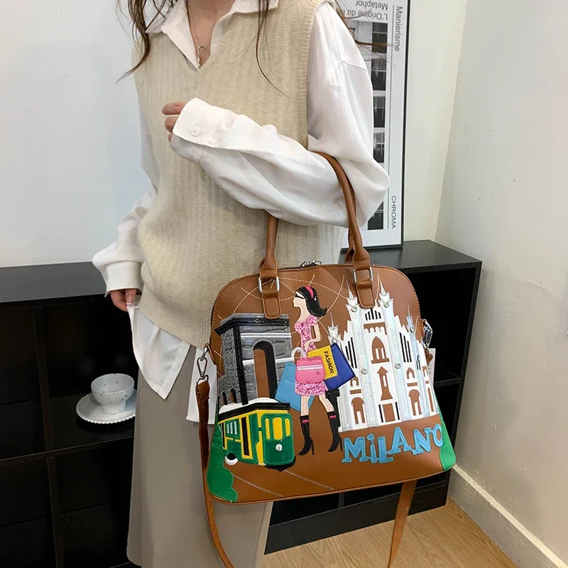 New Multi-Function Backpack Women Bag Fashion Shell Bag For Lady Embroidery Shoulder Designer Large Capacity Tote Bag Luxury
New Multi-Function Backpack Women Bag Fashion Shell Bag For Lady Embroidery Shoulder Designer Large Capacity Tote Bag Luxury