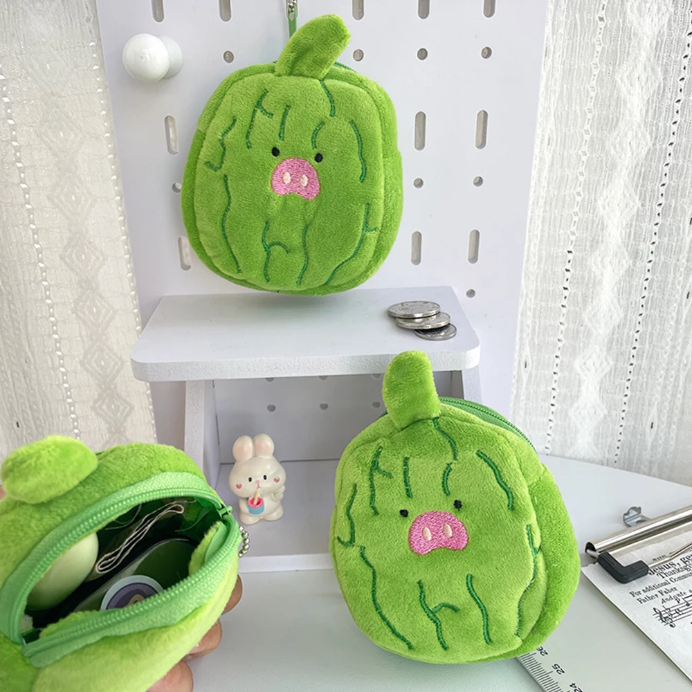 Cute Bitter Melon Coin Purse Plush Zipper Coin Bag Portable Women'S Small Wallet Lipstick Key Earphone Organizer Pouch Kids Gift
Cute Bitter Melon Coin Purse Plush Zipper Coin Bag Portable Women'S Small Wallet Lipstick Key Earphone Organizer Pouch Kids Gift