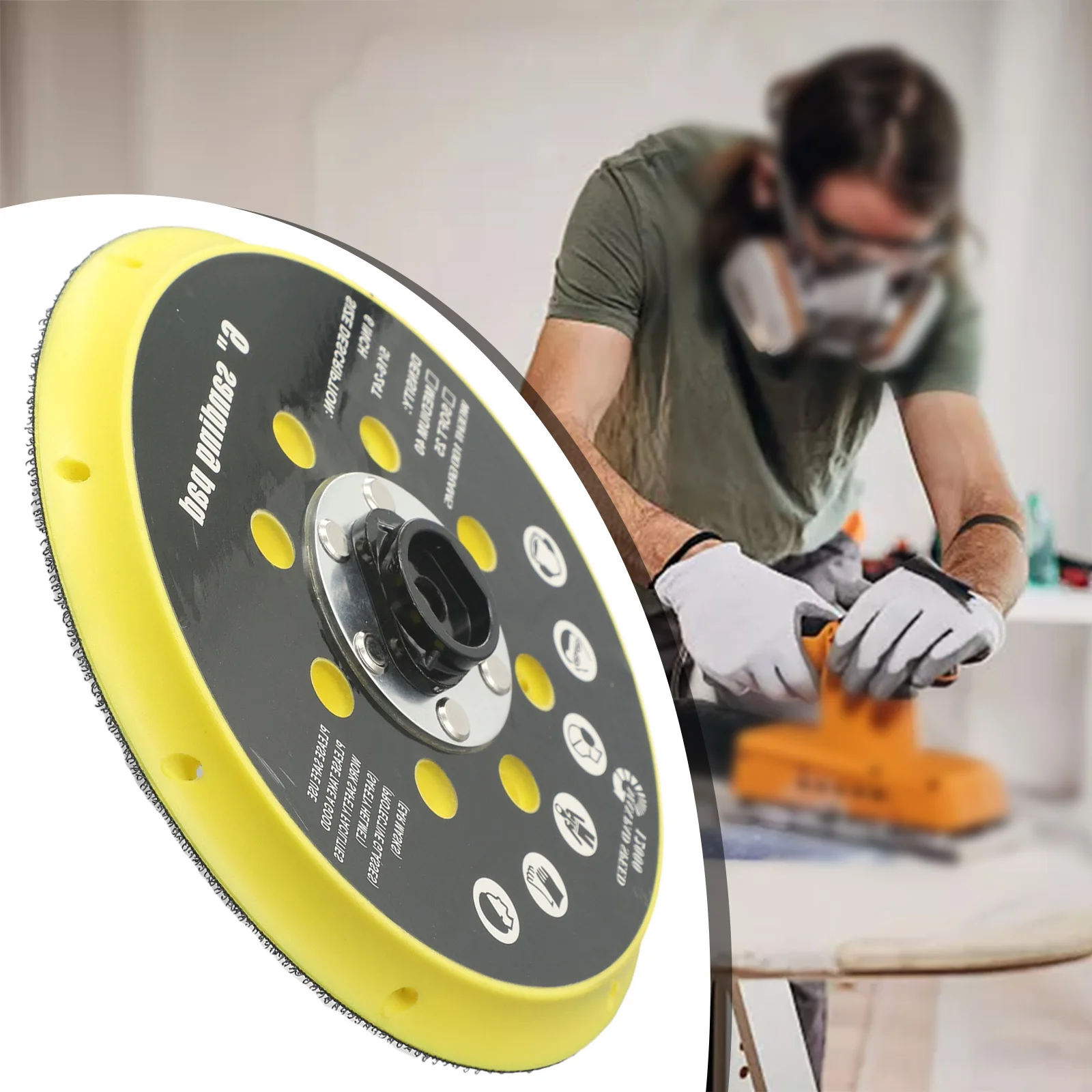 6 Inch 17 Holes Sander Backing Pad Compatible With RO1 For Festool BO6030 BO6040 Plastic Power Tools Accessories Repairing
6 Inch 17 Holes Sander Backing Pad Compatible With RO1 For Festool BO6030 BO6040 Plastic Power Tools Accessories Repairing