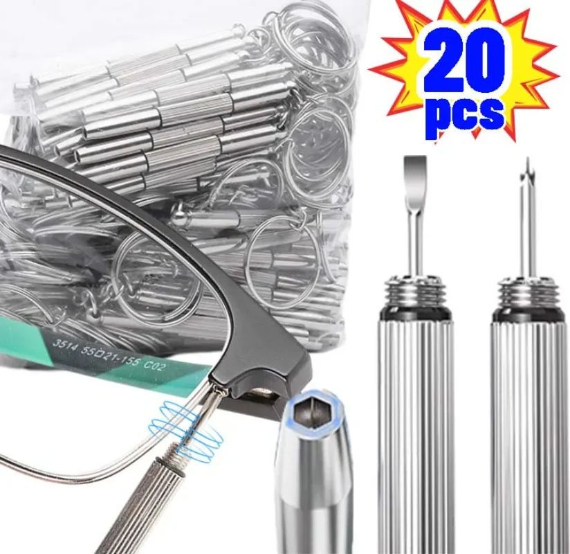 Detachable Eyeglass Screwdriver Silver Metal Watch Repair Hand Tools Portable Reusable Precision Mini Kit Accessories Wholesale
Detachable Eyeglass Screwdriver Silver Metal Watch Repair Hand Tools Portable Reusable Precision Mini Kit Accessories Wholesale