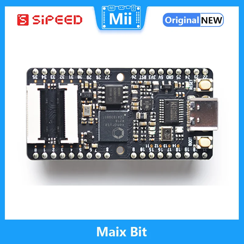Sipeed Maix Bit RISC-V Development board AI+lOT K210 In-line breadboard Expansion board Kit
Sipeed Maix Bit RISC-V Development board AI+lOT K210 In-line breadboard Expansion board Kit