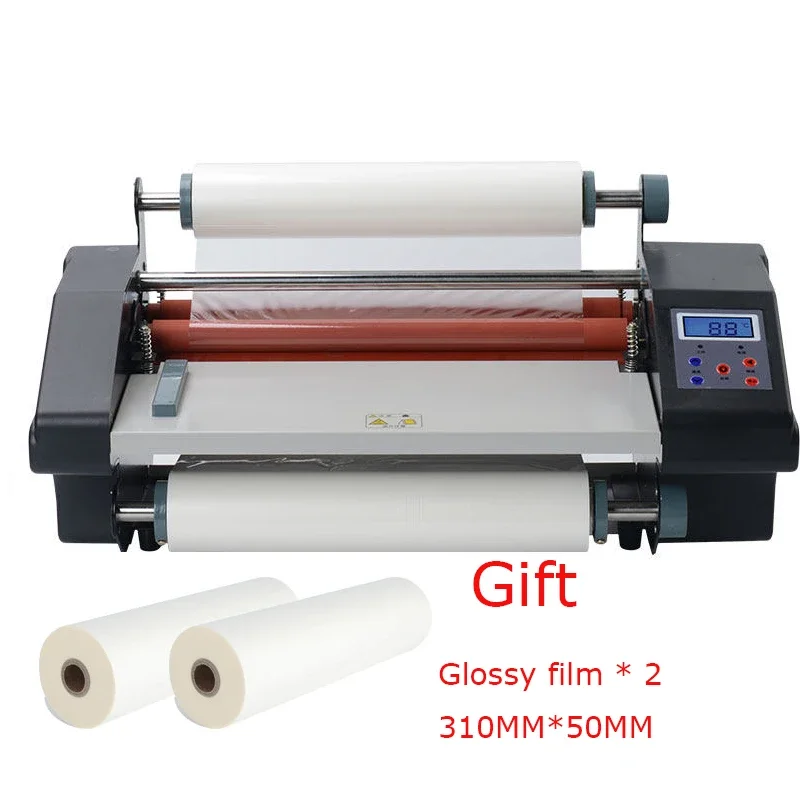 

A4 Hot Rolling Mill Roller Cold A3+ 093H Four Roller Laminating Machine Laminator Rolling Machine with Two Gloss Film