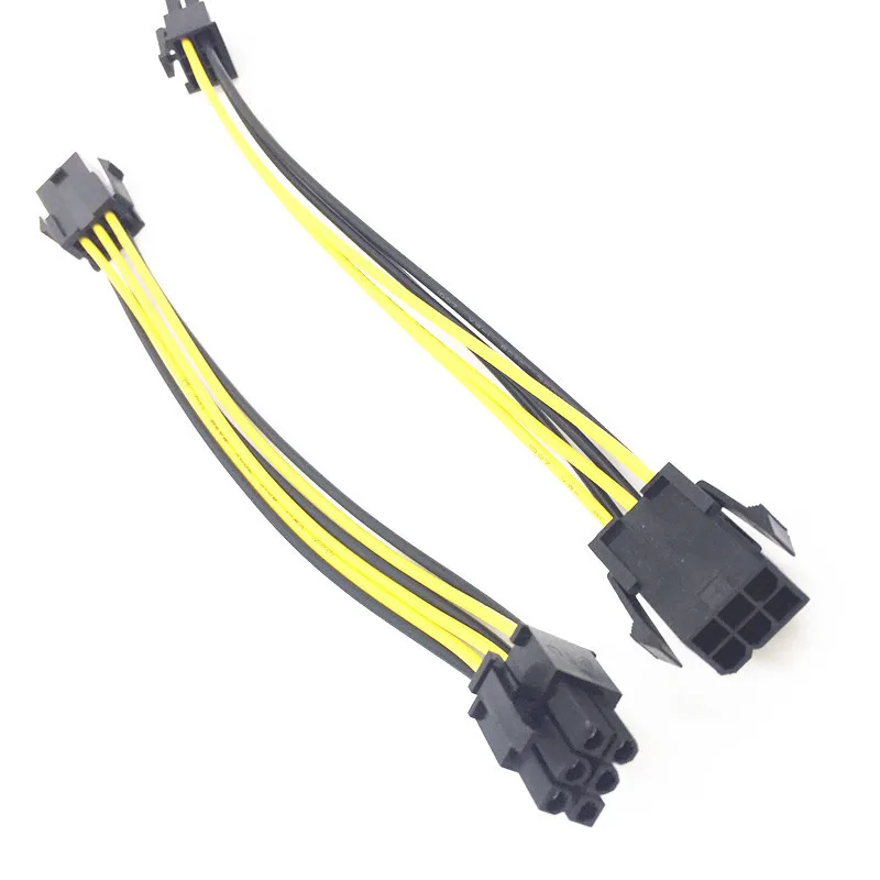 

PCIE 6Pin To 6Pin Power Supply Cable Graphics Card Power Extension Cable 6 Pin Connector Male To Female Power Adapter for Mining