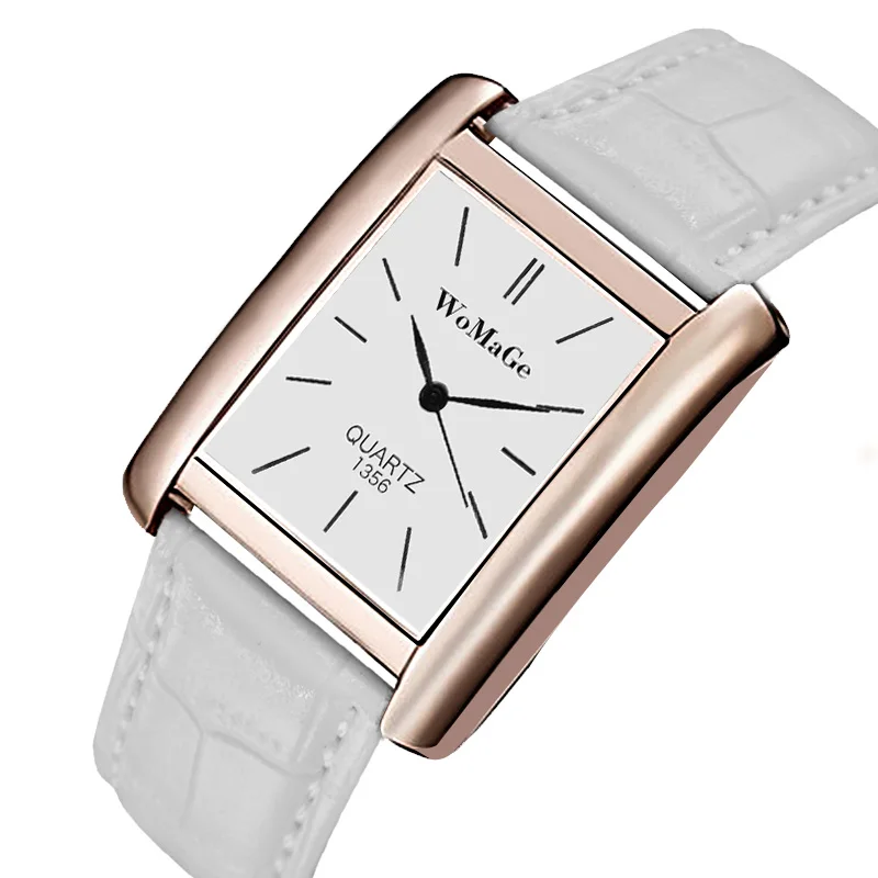 

Top Brand Luxury Women's Watch Simple Square Analog Quartz Women Watch Leather Watchband Fashion Casual Ladies Watch reloj mujer