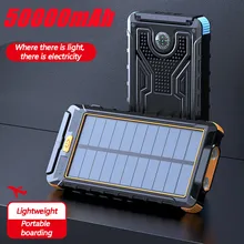 Solar Power Bank Real 50000 mAh Dual USB External Waterproof Polymer Battery Charger Outdoor Light Lamp Powerbank Ferisi 
Solar Power Bank Real 50000 mAh Dual USB External Waterproof Polymer Battery Charger Outdoor Light Lamp Powerbank Ferisi