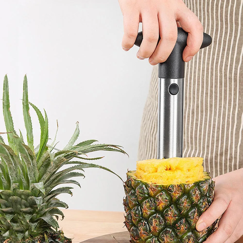 FerryChing Pineapple Slicer Cutter Corer Remover With Detachable Non-slip Handle Pineapple Corer Remover Kitchen Accessories
FerryChing Pineapple Slicer Cutter Corer Remover With Detachable Non-slip Handle Pineapple Corer Remover Kitchen Accessories