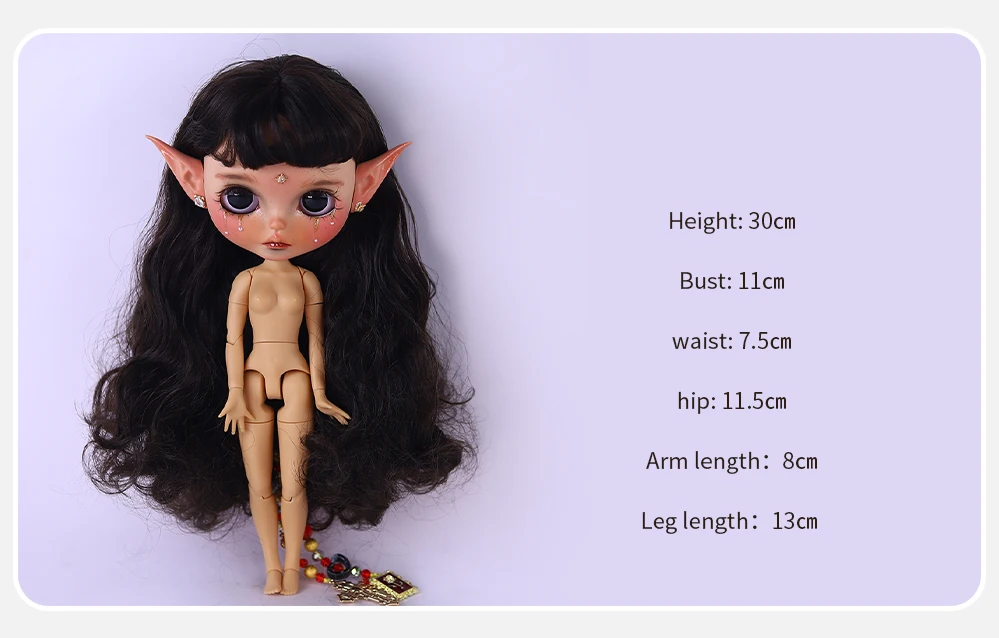 Kennedy – Premium Custom Neo Blythe Doll with Brown Hair, Tan Skin & Matte Cute Face 3 Kennedy – Premium Custom Neo Blythe Doll with Brown Hair, Tan Skin & Matte Cute Face 3