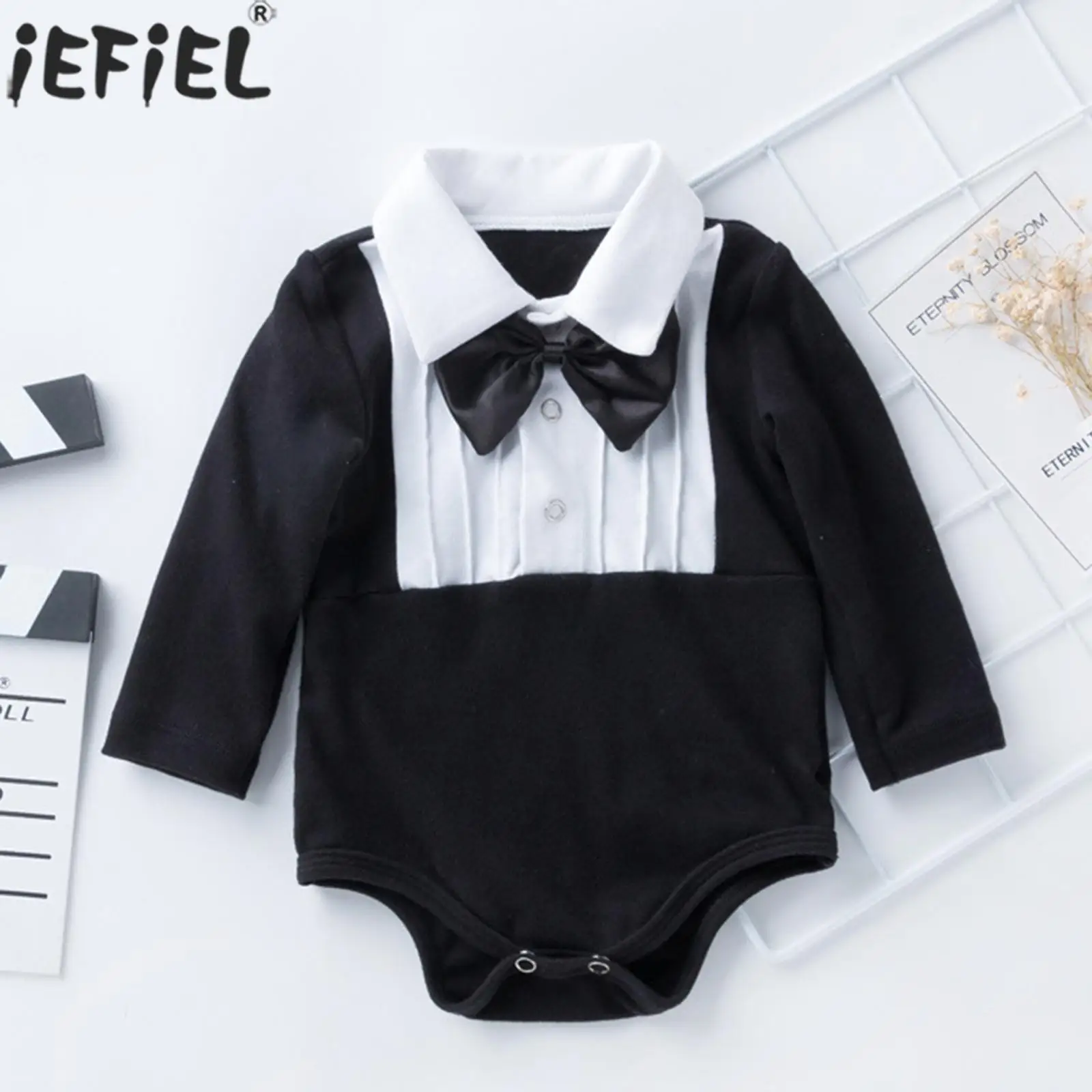 Baby Boys Gentleman Romper Christening Wedding Birthday Party Photography Costume Long Sleeve Fake Two Piece Bowtie Bodysuit
Baby Boys Gentleman Romper Christening Wedding Birthday Party Photography Costume Long Sleeve Fake Two Piece Bowtie Bodysuit