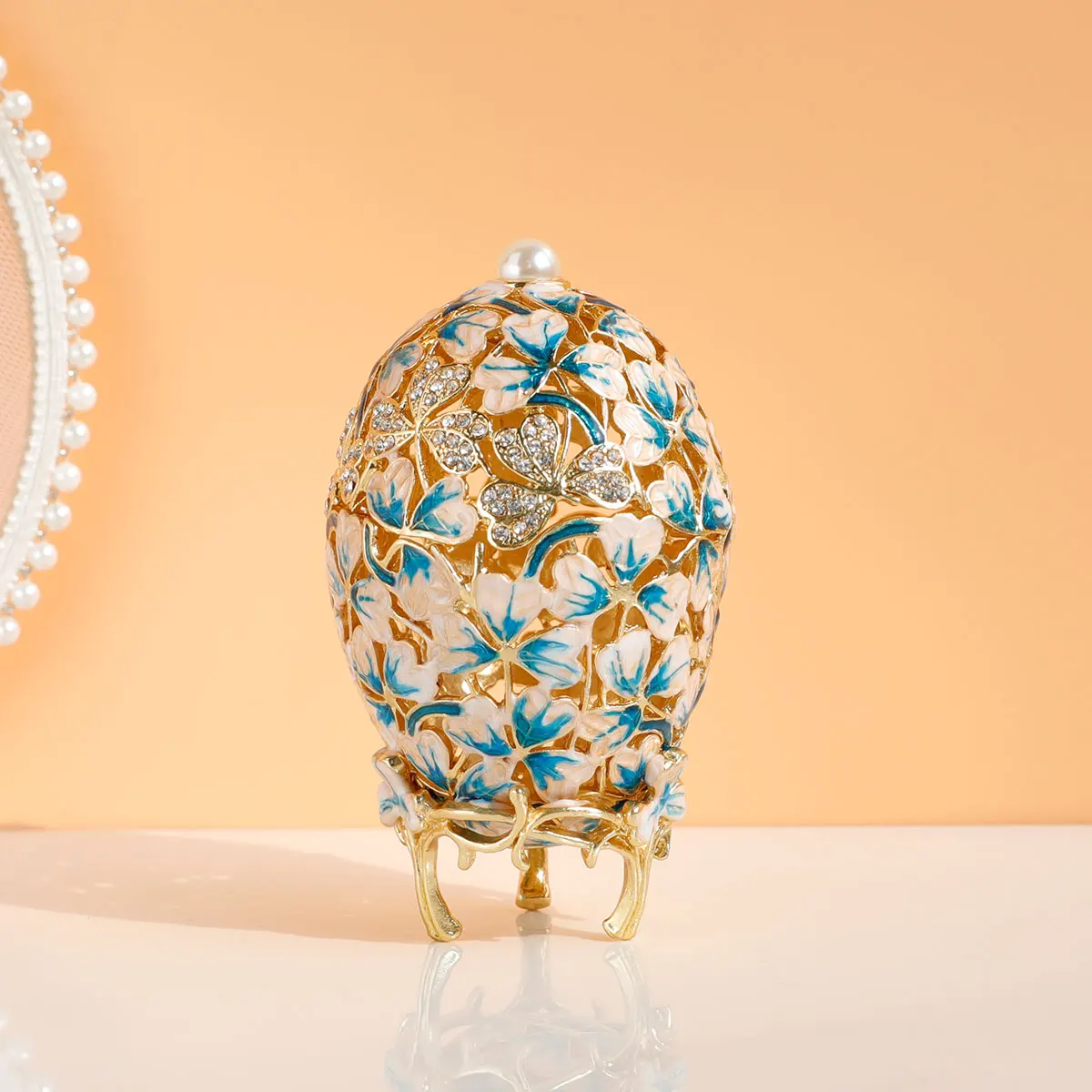 Faberge коробка-яйцо для ювелирных изделий серьги кольцо ожерелье коробка для хранения Косметика Органайзер Домашний Декор подарок металлическая коробка для безделушек
Faberge коробка-яйцо для ювелирных изделий серьги кольцо ожерелье коробка для хранения Косметика Органайзер Домашний Декор подарок металлическая коробка для безделушек