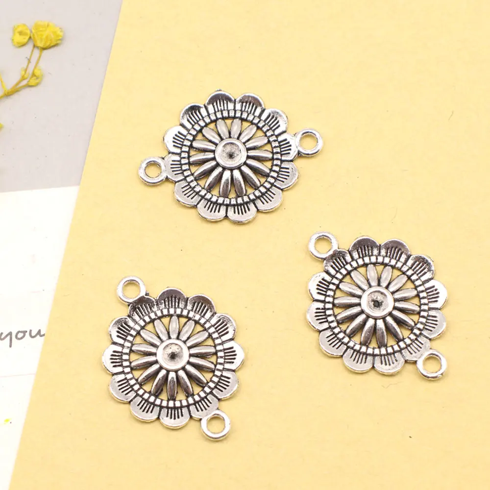 10pcs 22x29mm Flower Connector Men Pendant Children Craft Best Friends Jewelry Antique Silver Color
10pcs 22x29mm Flower Connector Men Pendant Children Craft Best Friends Jewelry Antique Silver Color
