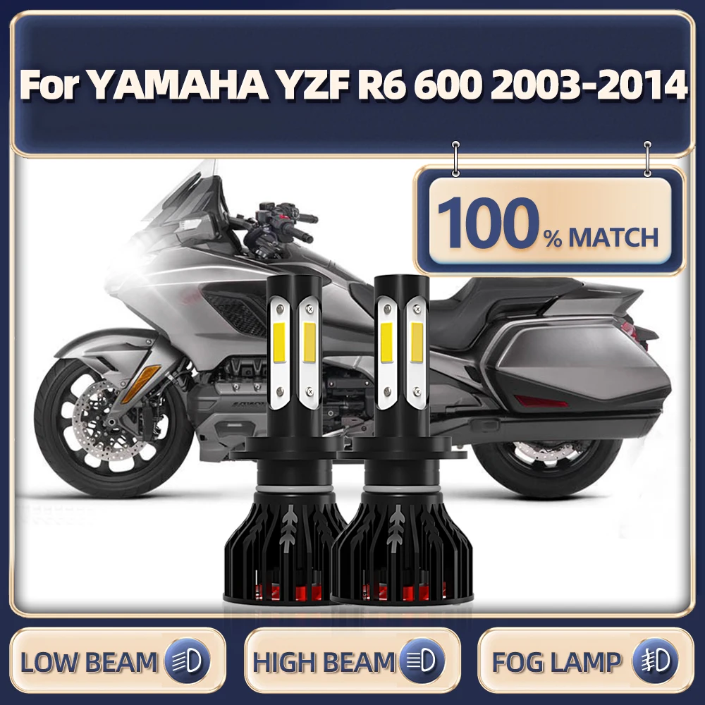 Motorcycle LED Headlight Bulbs 70W 20000LM Motorbike Light 6000K For YAMAHA YZF R6 600 2003-2008 2009 2010 2011 2012 2013 2014
Motorcycle LED Headlight Bulbs 70W 20000LM Motorbike Light 6000K For YAMAHA YZF R6 600 2003-2008 2009 2010 2011 2012 2013 2014