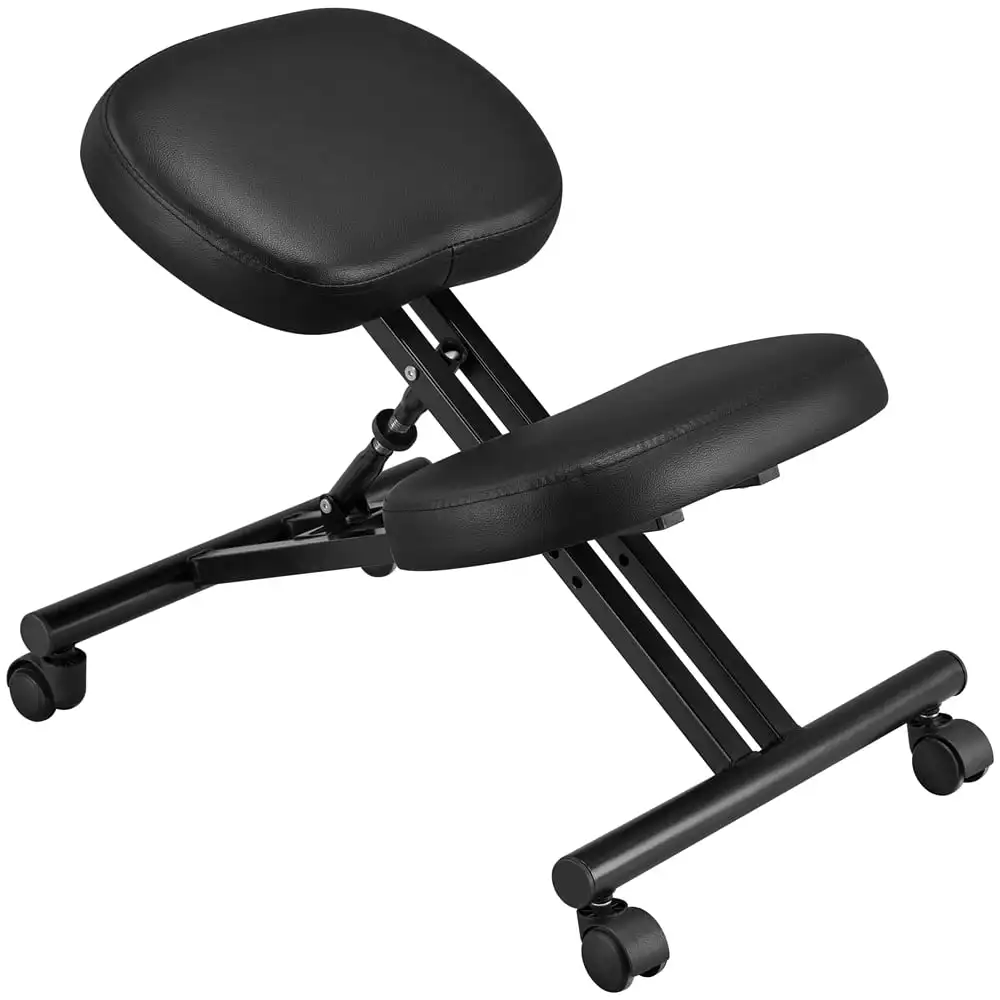 Adjustable Ergonomic Kneeling Angled Office Chair for Posture, Black The Tilted Seats Also Bring Better Blood Circulation
Adjustable Ergonomic Kneeling Angled Office Chair for Posture, Black The Tilted Seats Also Bring Better Blood Circulation