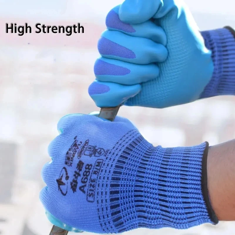

1/Pair Rubber Coated For Garden Repairing Builder Anti-Slip Wear-Resistant Garden Gloves Waterproof Super Grip Working Gloves