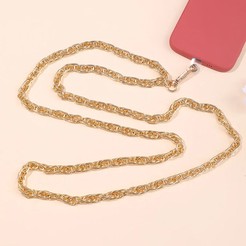 Fashion Simple Metal Mobile Phone Chain Charm Universal Clip Long Crossbody Chain For Unisex Style Safety Cellphone Lanyard Fashion Simple Metal Mobile Phone Chain Charm Universal Clip Long Crossbody Chain For Unisex Style Safety Cellphone Lanyard