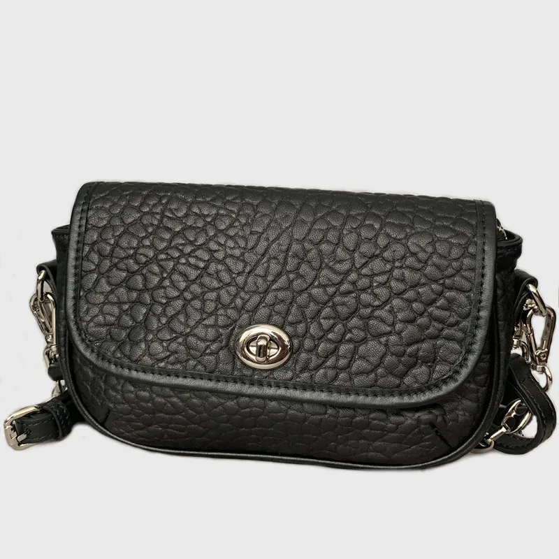 

Fashion Sheepskin Single Shoulder Chain Bag Women Genuine Leather Crossbody Bags Flap Pocket Messenger Bag Lady Luxury Handbags