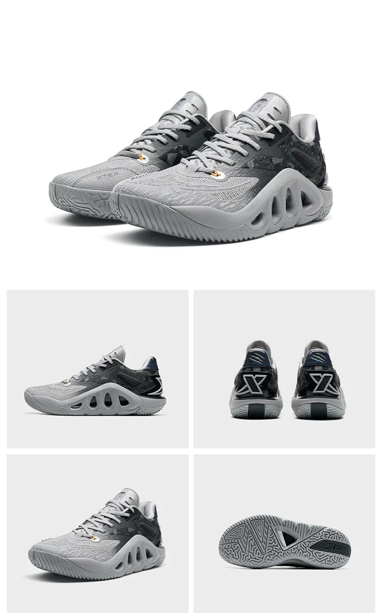 Xtep garras do diabo tênis de basquete para homem 2024 outono confortável sapatos esportivos combate estabilidade rebote tênis 876319120001 Xtep garras do diabo tênis de basquete para homem 2024 outono confortável sapatos esportivos combate estabilidade rebote tênis 876319120001