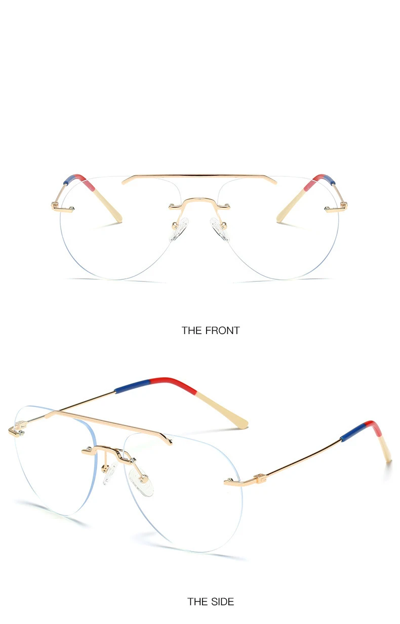 Double Beam Rimless Glasses for Men Women Oversized Anti Blue Light Eyeglasses Flat Mirror Optical Prescription Glasses Frame 3 Mallzona Sa08dfd9b680e419783cb987d6ca4ee51v Double Beam Rimless Glasses for Men Women Oversized Anti Blue Light Eyeglasses Flat Mirror Optical Prescription Glasses Frame Mallzona