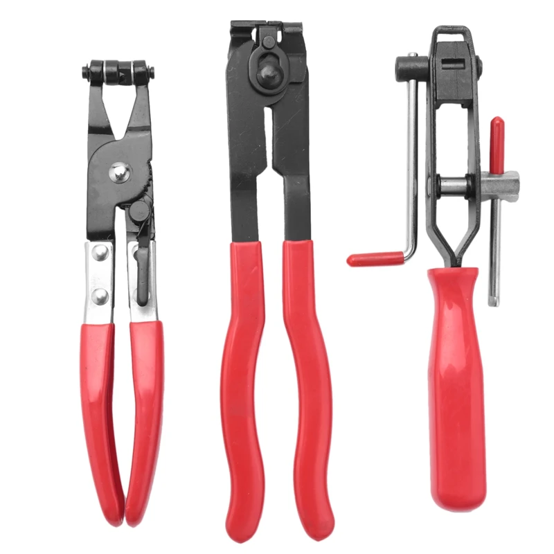 

3Pcs Cv Joint Boot Clamp Pliers Car Banding Hand Tool Kit Set For Use Multifunctional With Coolant Hose Fuel Hose Clamps Tools