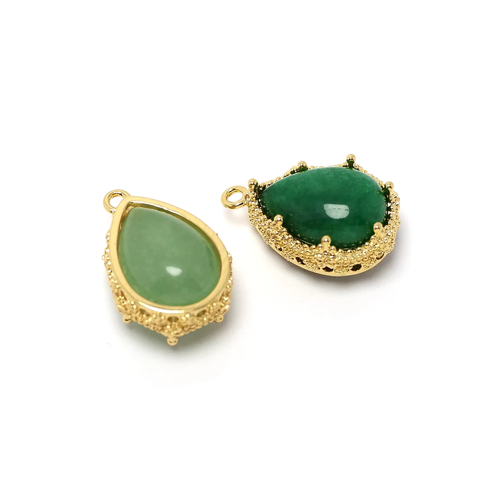 2pcs Green Crown Charms,24K Gold Plated Brass Pendant,Two Sided Light Green Teardrop Gemstone Charms,Necklace Making Accessories
2pcs Green Crown Charms,24K Gold Plated Brass Pendant,Two Sided Light Green Teardrop Gemstone Charms,Necklace Making Accessories