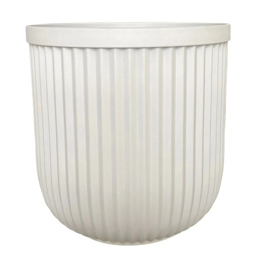 

Planters for Indoor Plants , Planters ,16"W X 16"L X 15.8"H Ellan White Resin Plant Pot Planter