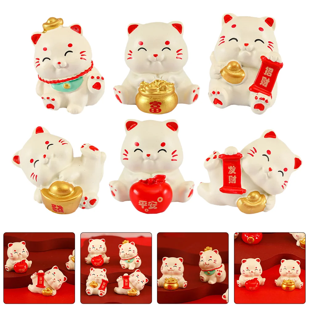 Miniature Cat Statues Resin Craft Fortune Cat Figures Mini Garden Miniature Animal Statues Decoration
Miniature Cat Statues Resin Craft Fortune Cat Figures Mini Garden Miniature Animal Statues Decoration