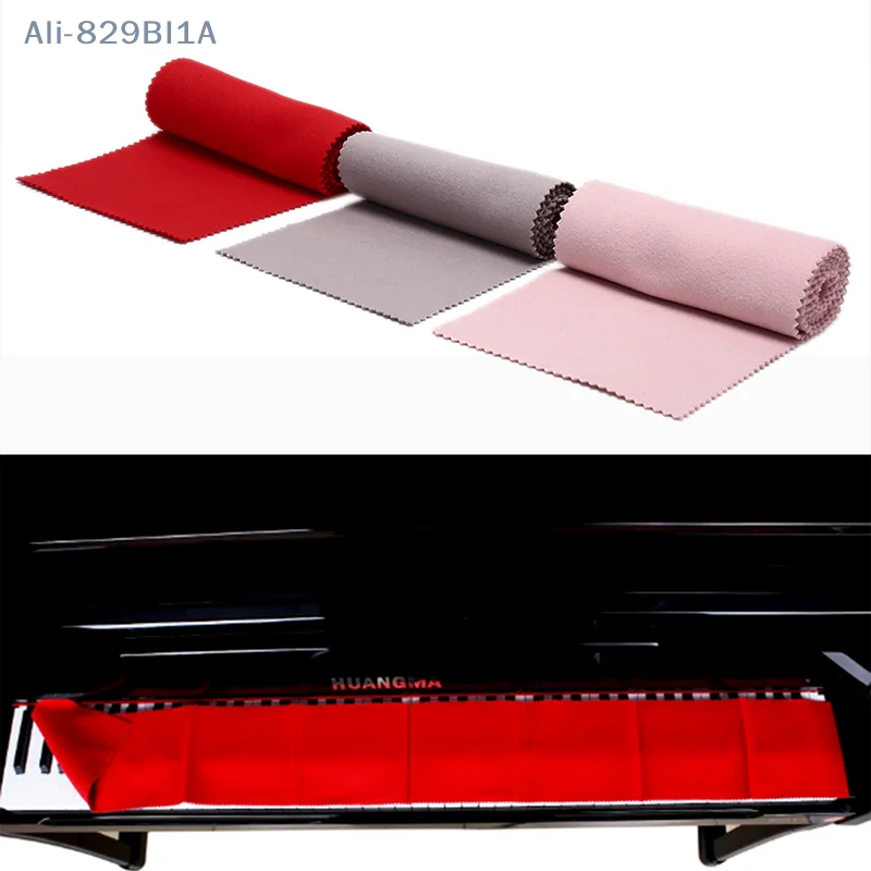 

Красный хлопковый пылезащитный чехол для клавиатуры пианино для всех пианино с 88 клавишами или мягкая клавиатура пианино