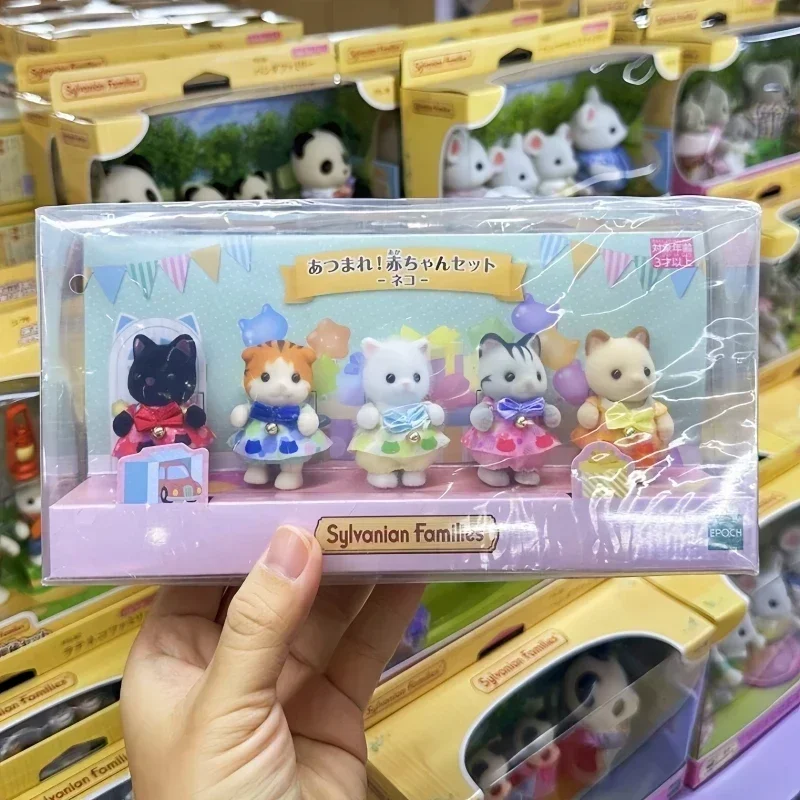 

2024 NEW HOT Sylvanian Families Cat Baby Collection Family Doll Bell Cat Baby Cute Doll Decoratio Festival Gifts Loving TOYS