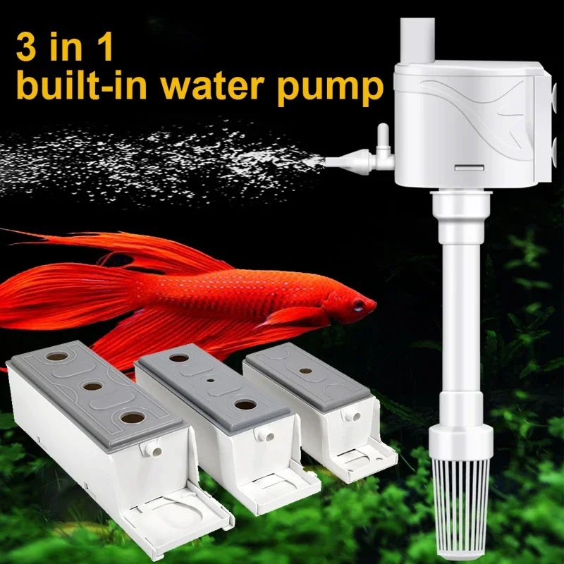 Аквариумные аксессуары погружной насос 3 в 1 настенный циркуляционный капельный насос набор водяного насоса для аквариума оксигенация