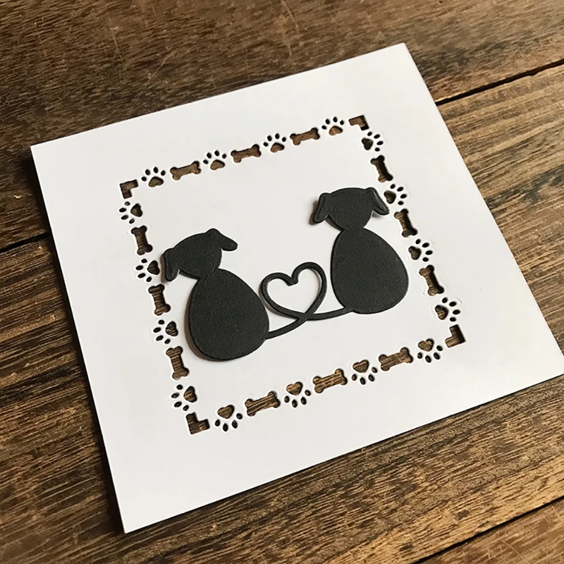 Greeting card dog claw shaped hollow out Metal cutting tool mold DIY Crafts Scrapbook Paper knife process
Greeting card dog claw shaped hollow out Metal cutting tool mold DIY Crafts Scrapbook Paper knife process