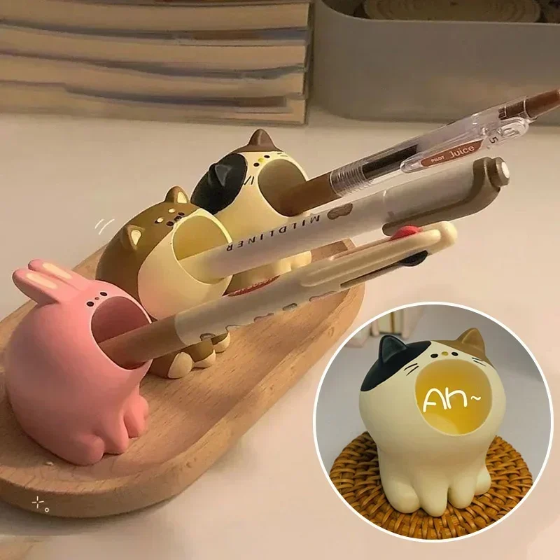 Cute Mini Resin Big Mouth Cat Pen Holder Cartoon Dog Doll Paper Clip Storage Stationery Desktop Organizer Decorative Ornaments
Cute Mini Resin Big Mouth Cat Pen Holder Cartoon Dog Doll Paper Clip Storage Stationery Desktop Organizer Decorative Ornaments