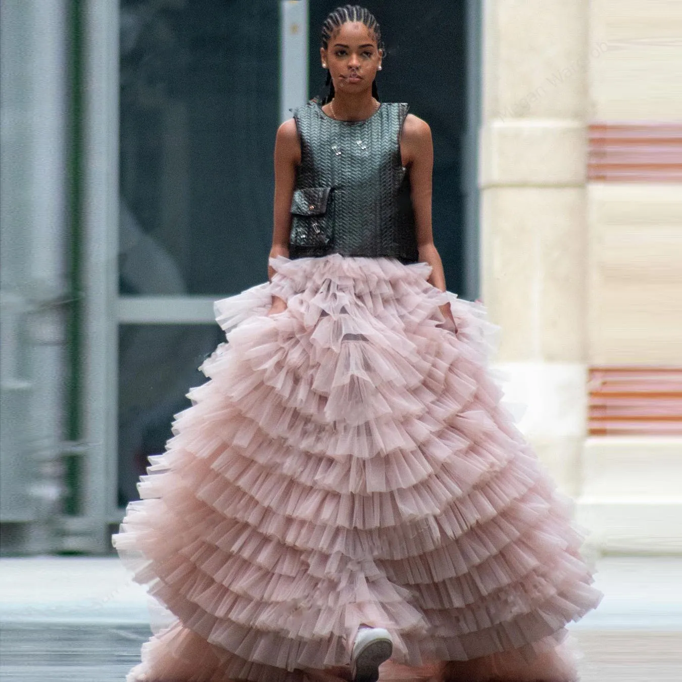 

Fluffy Tulle Skirts For Women Tiered Fashion Tutu Skirt Long Lush Floor Length Cupcake Skirt Layered