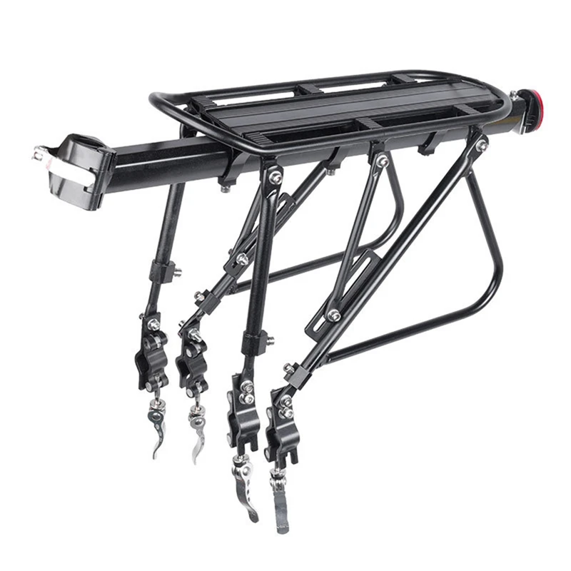 Universal Mountain Bike Rear Shelf Aluminum Alloy Bold Single Vehicle Shelf Quick Release Shelf With Reflective Sheeting 
Universal Mountain Bike Rear Shelf Aluminum Alloy Bold Single Vehicle Shelf Quick Release Shelf With Reflective Sheeting
