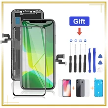 

100% NEW OLED HE TFT INCELL True Tone Display For iPhone XR XS X MAX With 3D Touch Digitizer Assembly LCD Screen Replacement