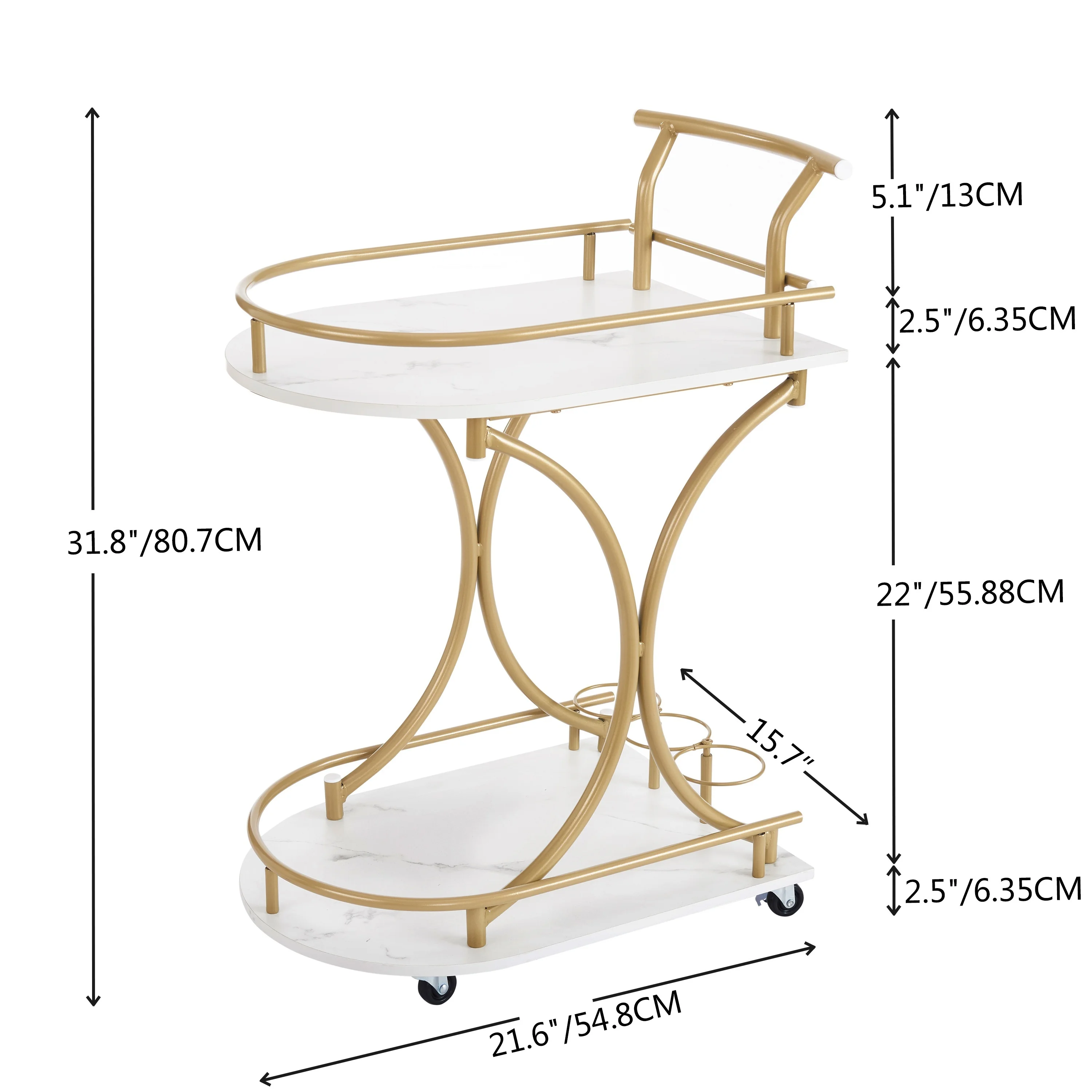1pc Bar Cart With Wine Rack, 2-Tier Kitchen Cart With Handles, Industrial Mobile Service Cart, Simple Storage Shelf With Sheels,
1pc Bar Cart With Wine Rack, 2-Tier Kitchen Cart With Handles, Industrial Mobile Service Cart, Simple Storage Shelf With Sheels,