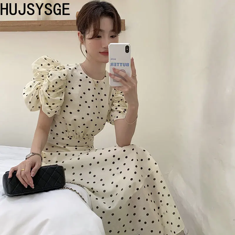 Koijizayoi Women Polk Dot Sexy Maxi Dress Summer New 2023 Short Sleeves Korean Dresses Female Chic A Line Backless Vestiods
Koijizayoi Women Polk Dot Sexy Maxi Dress Summer New 2023 Short Sleeves Korean Dresses Female Chic A Line Backless Vestiods