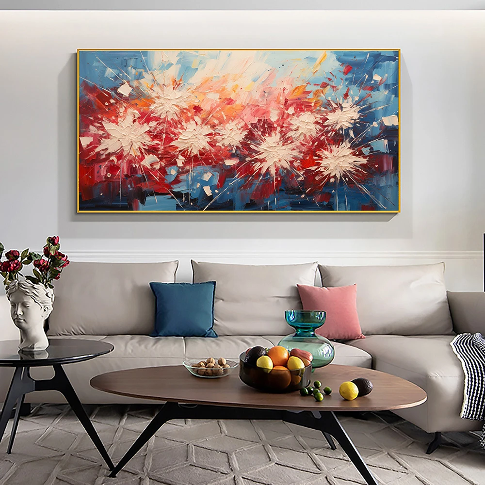 Handmade Oil Painting Colorful Oil Painting Canvas Abstract Firework Painting Large Modern Wall Art Bedroom Wall Decor Painting
Handmade Oil Painting Colorful Oil Painting Canvas Abstract Firework Painting Large Modern Wall Art Bedroom Wall Decor Painting