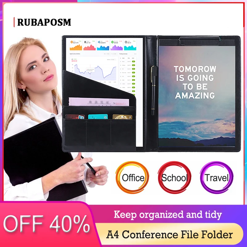 Folder for A4 Documents Leather File Organizer PU Business Contract Portfolio Manager Clipboard Book Holder Office School Supply
Folder for A4 Documents Leather File Organizer PU Business Contract Portfolio Manager Clipboard Book Holder Office School Supply