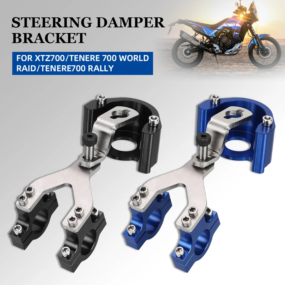 

Motorcycle Steering Damper Bracket For Yamaha Tenere 700 XTZ 700 2019-2024 Tenere700 World Raid T700 Rally Edition 2020-2023