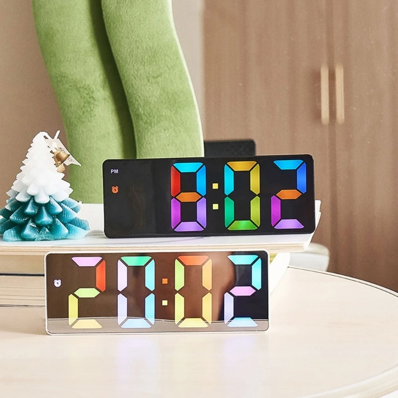G6DA Модернизированный цветной светодиодный будильник RGB с дисплеем температуры, регулируемой яркостью, идеально подходит для
G6DA Модернизированный цветной светодиодный будильник RGB с дисплеем температуры, регулируемой яркостью, идеально подходит для