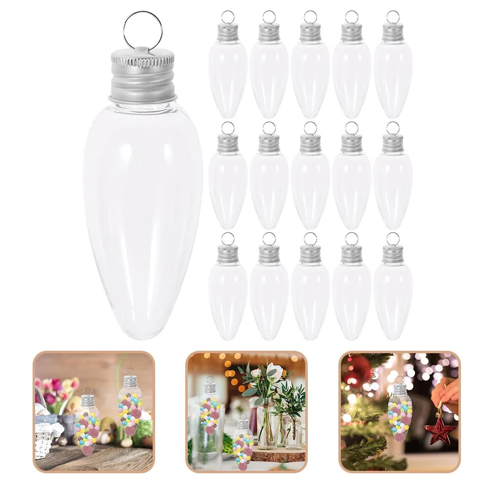 24 Pcs Small Light Bulb Candy Bottle Packaging Case for Christmas Ornaments Quiz Party Container Boxes Shape Containers
24 Pcs Small Light Bulb Candy Bottle Packaging Case for Christmas Ornaments Quiz Party Container Boxes Shape Containers