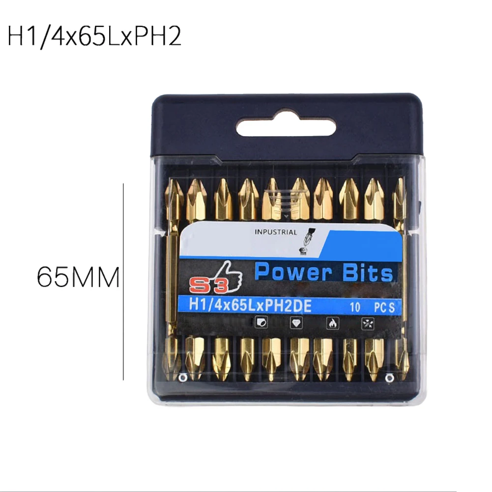 10PCS 65/100mm PH2 Cross Screwdriver Bit Double Heads Impact Drill With Magnetic For Electric Drill Wrench Screwdriver
10PCS 65/100mm PH2 Cross Screwdriver Bit Double Heads Impact Drill With Magnetic For Electric Drill Wrench Screwdriver