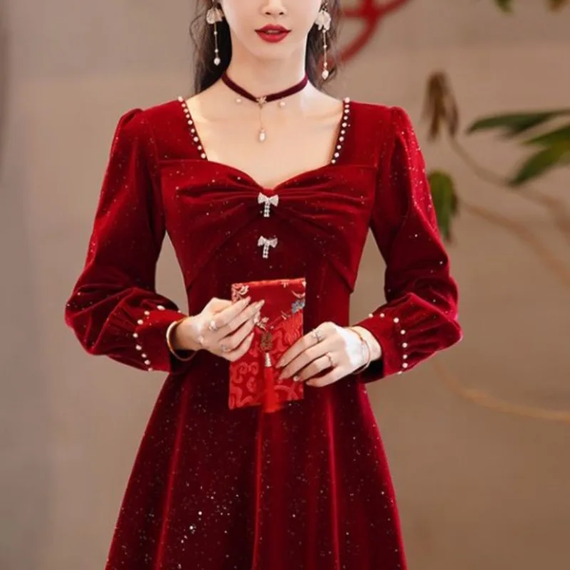Spring Autumn New Fashion V-neck Long Sleeved Casual Versatile Western Commuting Solid Color Comfortable Clothing Women Dresses
Spring Autumn New Fashion V-neck Long Sleeved Casual Versatile Western Commuting Solid Color Comfortable Clothing Women Dresses