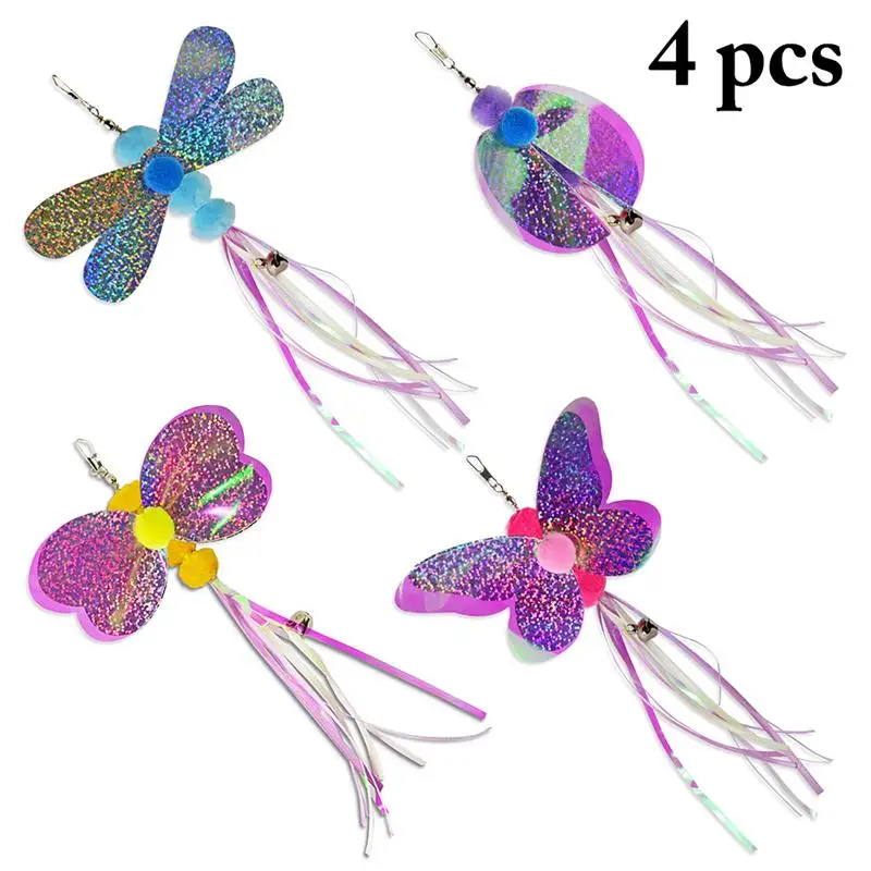 4PCS Pet Supplies Cat Teaser Wand Refill Funny Butterfly Kitten Teaser Stick Replacement Refill Attachment Plush Tassel Cat Toys
4PCS Pet Supplies Cat Teaser Wand Refill Funny Butterfly Kitten Teaser Stick Replacement Refill Attachment Plush Tassel Cat Toys